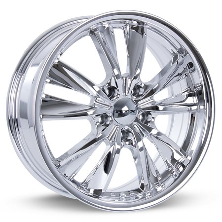 RTX Alloy Wheel, Twist 17x7 5x114.3 ET40 CB73.1 Chrome PVD 081367